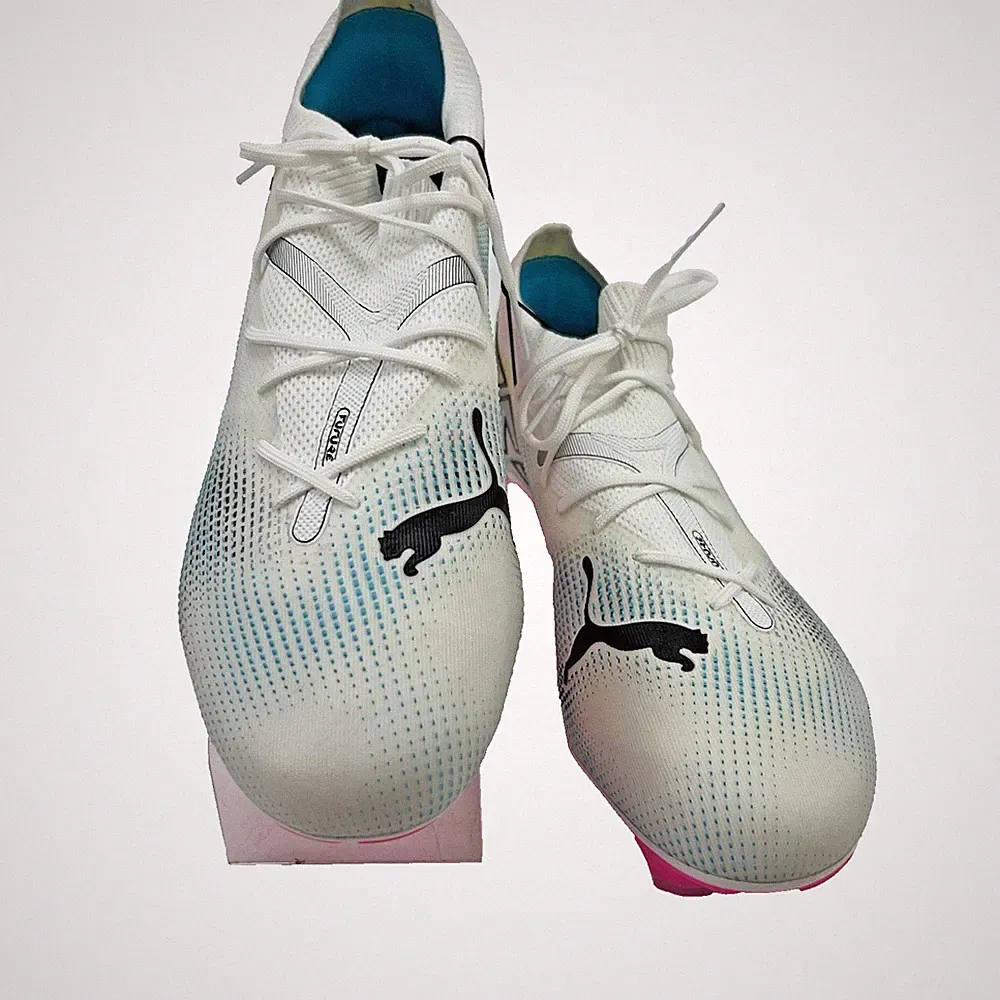 PUMA Future 7 Match FG/AG Shoes Mens Size 10 White Soccer Cleats Firm Ground