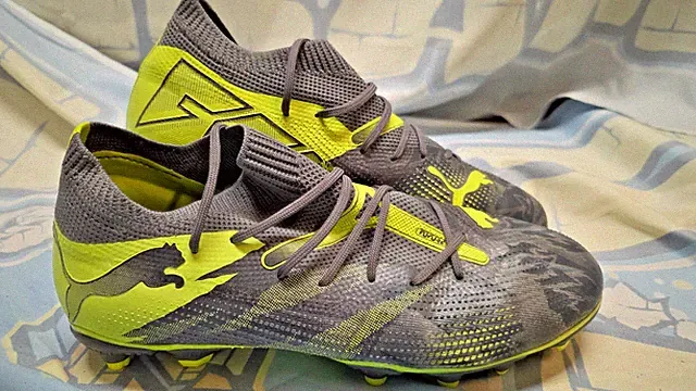 PUMA Future 7 Match FG Rush Firm Ground Soccer Cleats Size 6 Green 107844-01