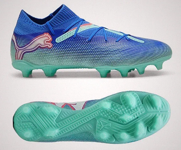 Puma Future 7 PRO FG AG Soccer Cleats Shoes Blue 107924-01 Mens Size 10.5