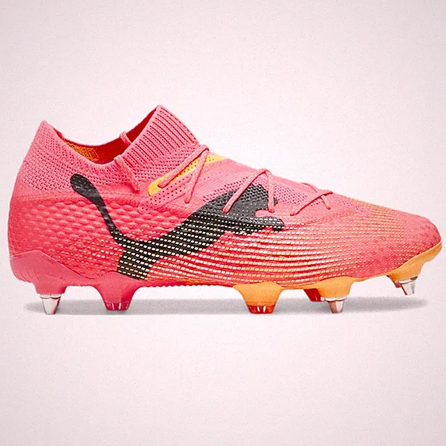 PUMA Future 7 Ultimate Mxsg Soccer Cleats Mens Pink Sneakers Athletic Shoes 1077