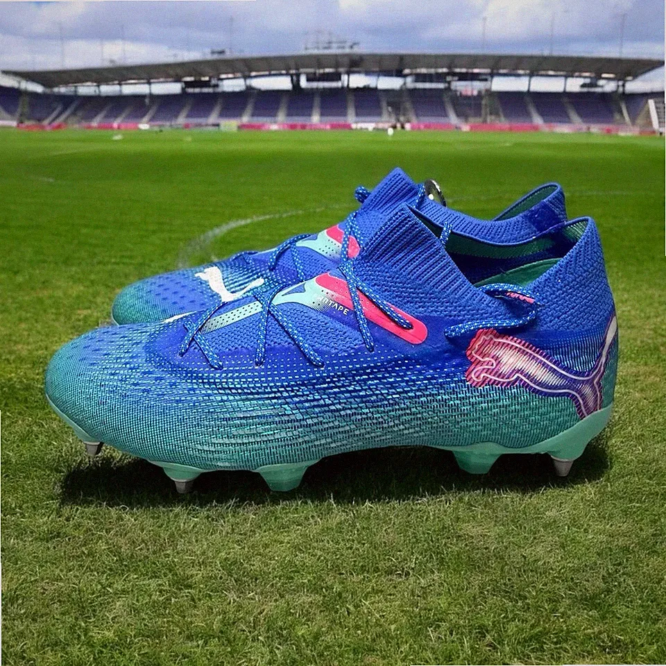 Puma Future 7 Ultimate SG Soft Ground Soccer Cleats Blue Men's 107918-01 Sz 11.5