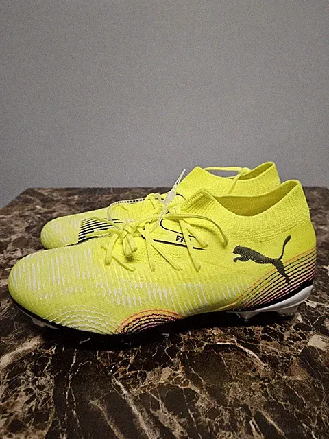 PUMA FUTURE 8 MATCH FG/AG 108382-03 Soccer Shoes cleats Yellow Black Women's 9