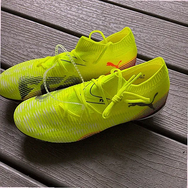 PUMA FUTURE 8 MATCH FG/AG 108382-03 Soccer Shoes cleats Yellow Black Women's