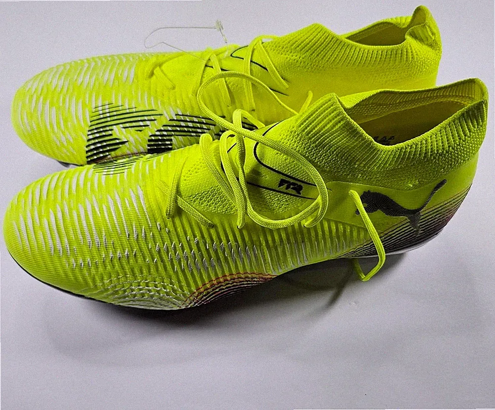 Puma Future 8 Match FG AG Soccer Cleats Shoes Yellow 108140-03 Mens Size 11.5
