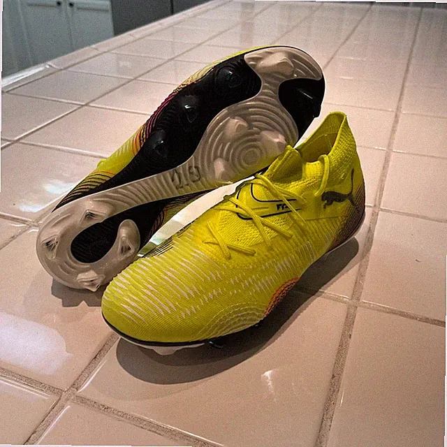 PUMA Future 8 Match Firm GroundArtificial Ground Soccer Cleats Womens Yellow 9.5