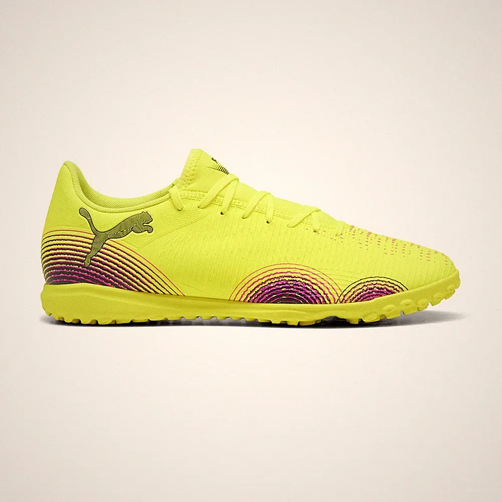 PUMA Future 8 Play Eclipse Pack Turf Soccer Cleats Mens Yellow Sneakers Athletic