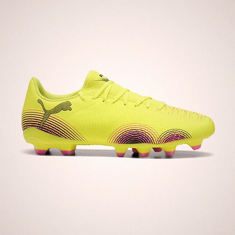 PUMA Future 8 Play FirmArtificial Ground Soccer Cleats Mens Yellow Sneakers Athl