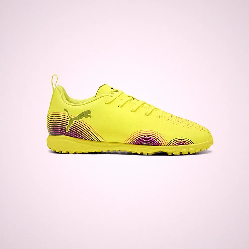 PUMA Future 8 Play Turf Soccer Cleats Youth Boys Yellow Sneakers Athletic Shoes