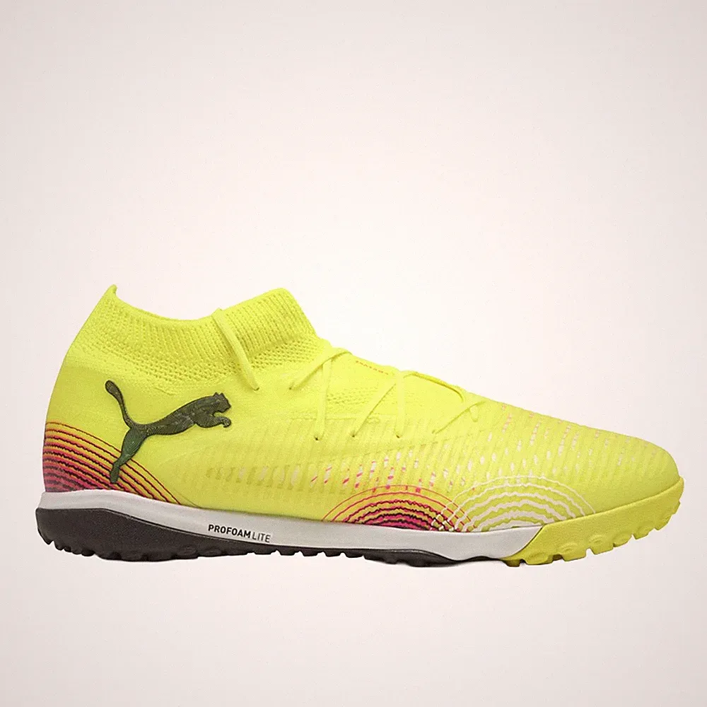 PUMA Future 8 Pro Cage Turf Soccer Cleats Mens Yellow Sneakers Athletic Shoes 10
