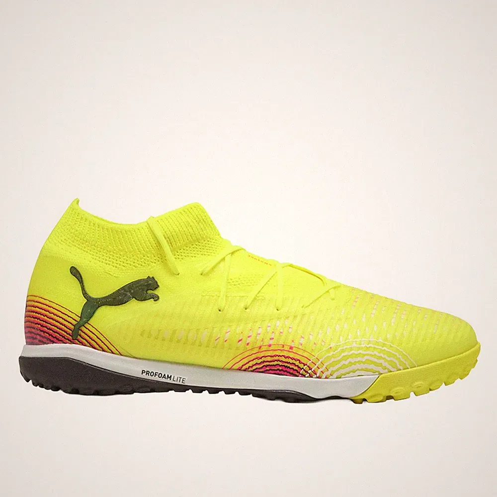 PUMA Future 8 Pro Cage Turf Soccer Cleats Mens Yellow Sneakers Athletic Shoes 10