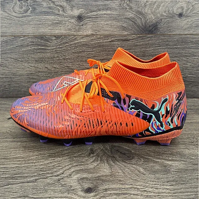 Puma Future 8 Pro FG AG Soccer Cleats Men Size 11 Orange Purple 108650