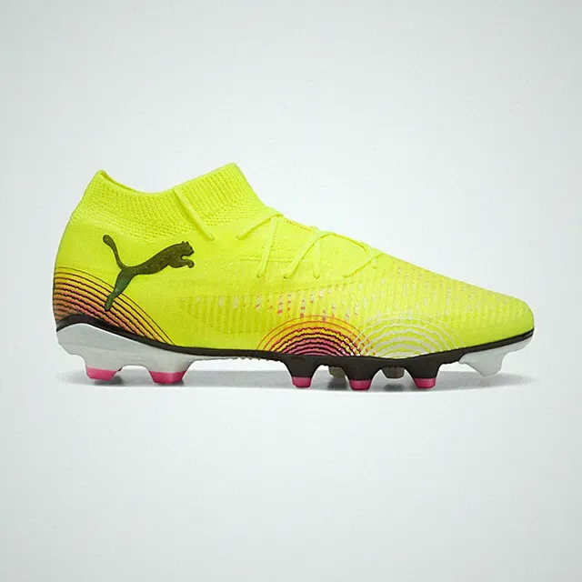 PUMA Future 8 Pro FirmArtificial Ground Soccer Cleats Mens Yellow Sneakers Athle