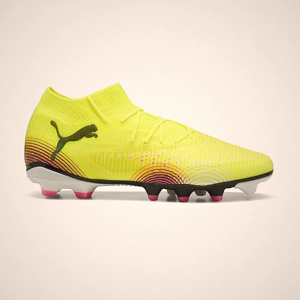 PUMA Future 8 Pro FirmArtificial Ground Soccer Cleats Mens Yellow Sneakers Athle