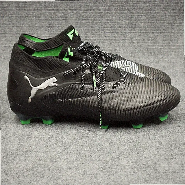 PUMA Future 8 Ultimate FG Soccer Cleats Men's Size 7.5 Black Green 108138-02