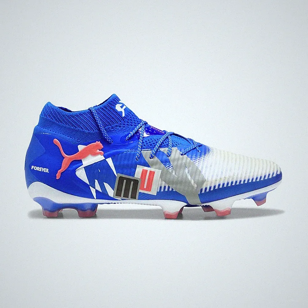 PUMA Future 8 Ultimate Forever Firm Ground Soccer Cleats Mens Blue, White Sneake