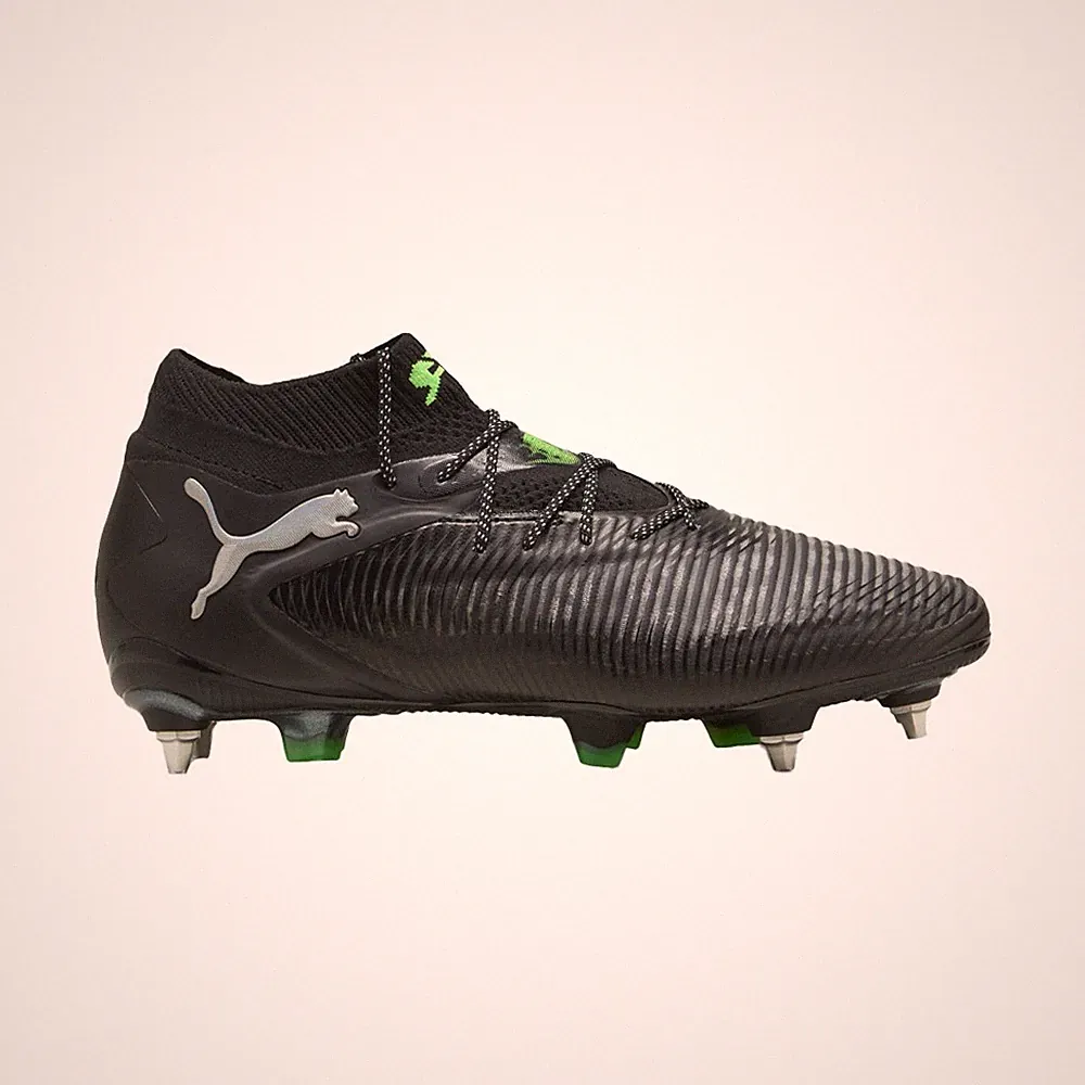 PUMA Future 8 Ultimate MixedSoft Ground Soccer Cleats Mens Black, Green Sneakers