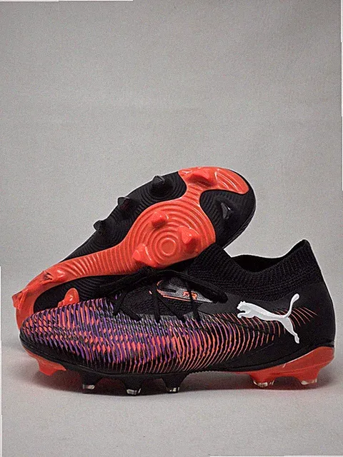 PUMA FUTURE 8 Womens Size 7.5 Soccer Cleats Black Orange 108382-01 New