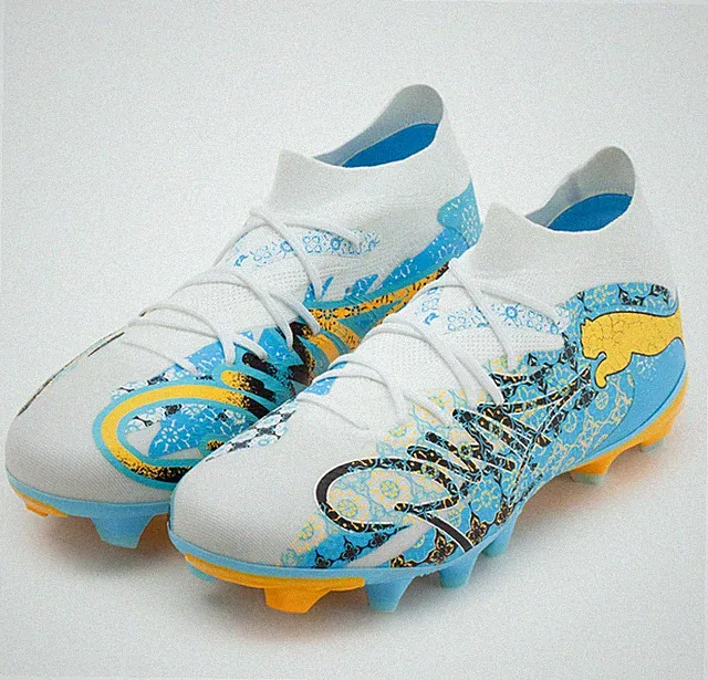 Puma Future 9 Match Playmaker FG/AG Mens Turf Soccer Shoes Blue 10921701