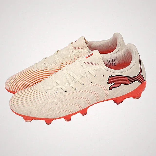 Puma Future 9 Play FG/AG Ivory Orange Men Unisex Soccer Cleats 109170-01
