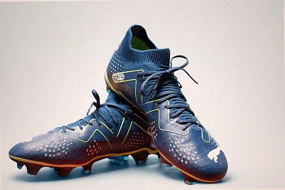 PUMA Future Match FG/AG Women’s Soccer Cleats Blue Green US 8.5 EU 39