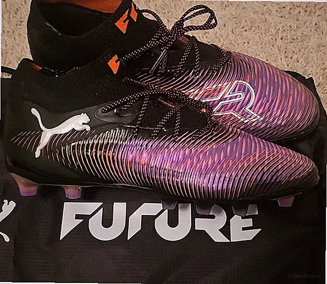 PUMA Future Men's Soccer Cleats Lace-Up Low Top Black Purple Orange Synthetic