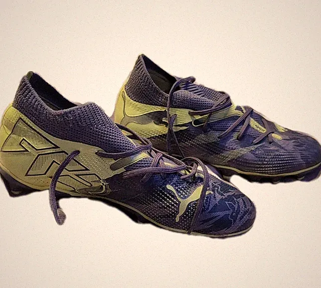 PUMA Future Soccer Cleats Mens Green Grey Size 4
