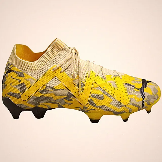 Puma Future Ultimate FG AG Soccer Cleats Mens US 7.5 Yellow Lace Up 107355-04