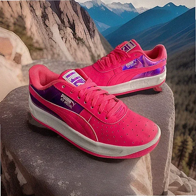 PUMA GV SPECIAL MIRROR METAL CASUAL PINK/PURPLE BIG KIDS (GRADE SCHOOL) SIZE 5Y
