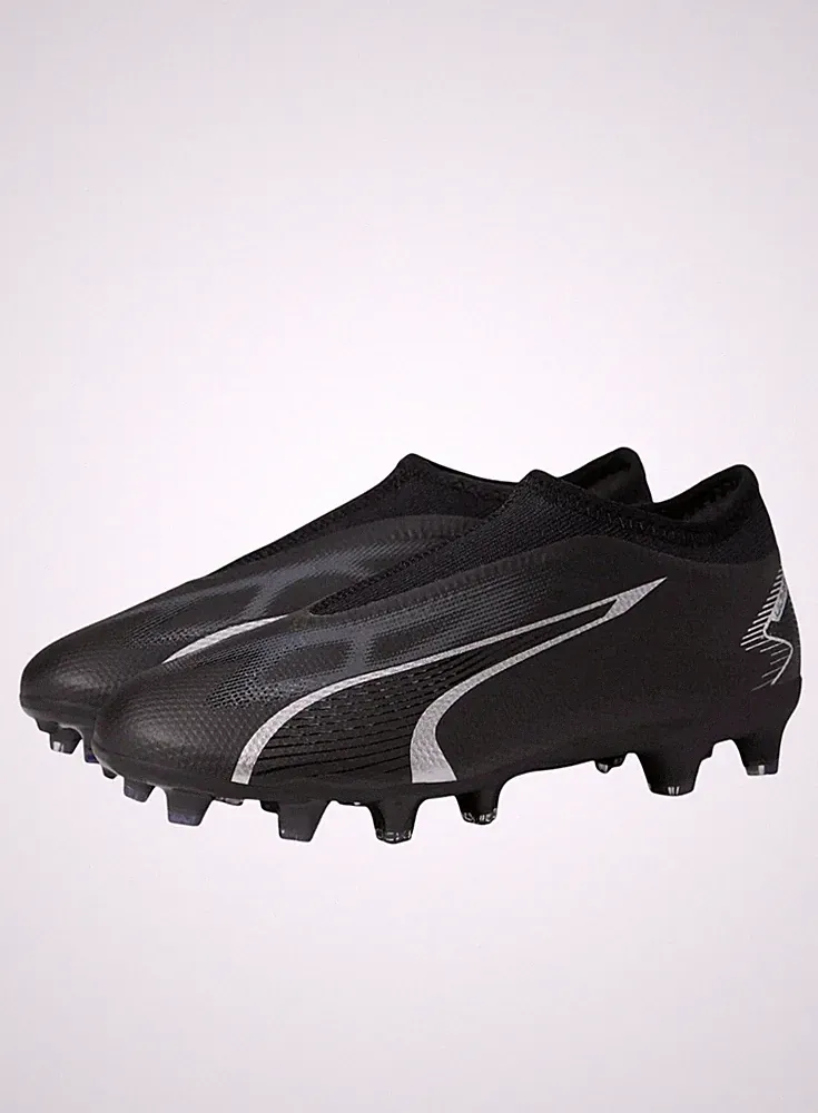Puma Kids Ultra Match Laceless Firm Ground Soccer Cleats US 2.5 EU 34 Black NWOB