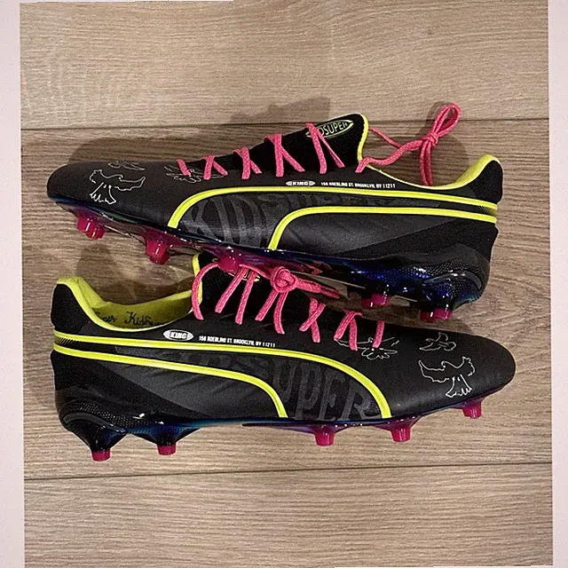PUMA KidSuper Studios King Ultimate FG Soccer Cleats Black 108437-01 World Cup...