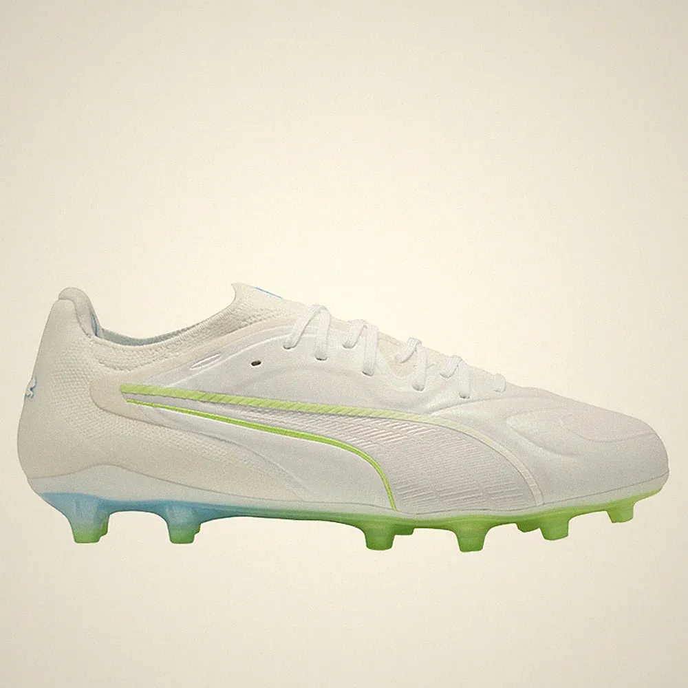 PUMA King 20 Ultimate White FirmArtificial Ground Soccer Cleat Mens Size 14 M Sn