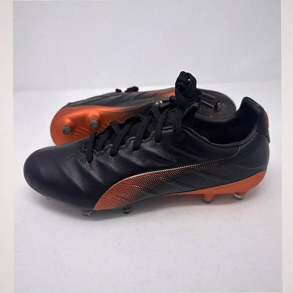 Puma King Platinum 21 FG AG Black Soccer Cleats Men’s 106478-04 Men 7/ Women 8