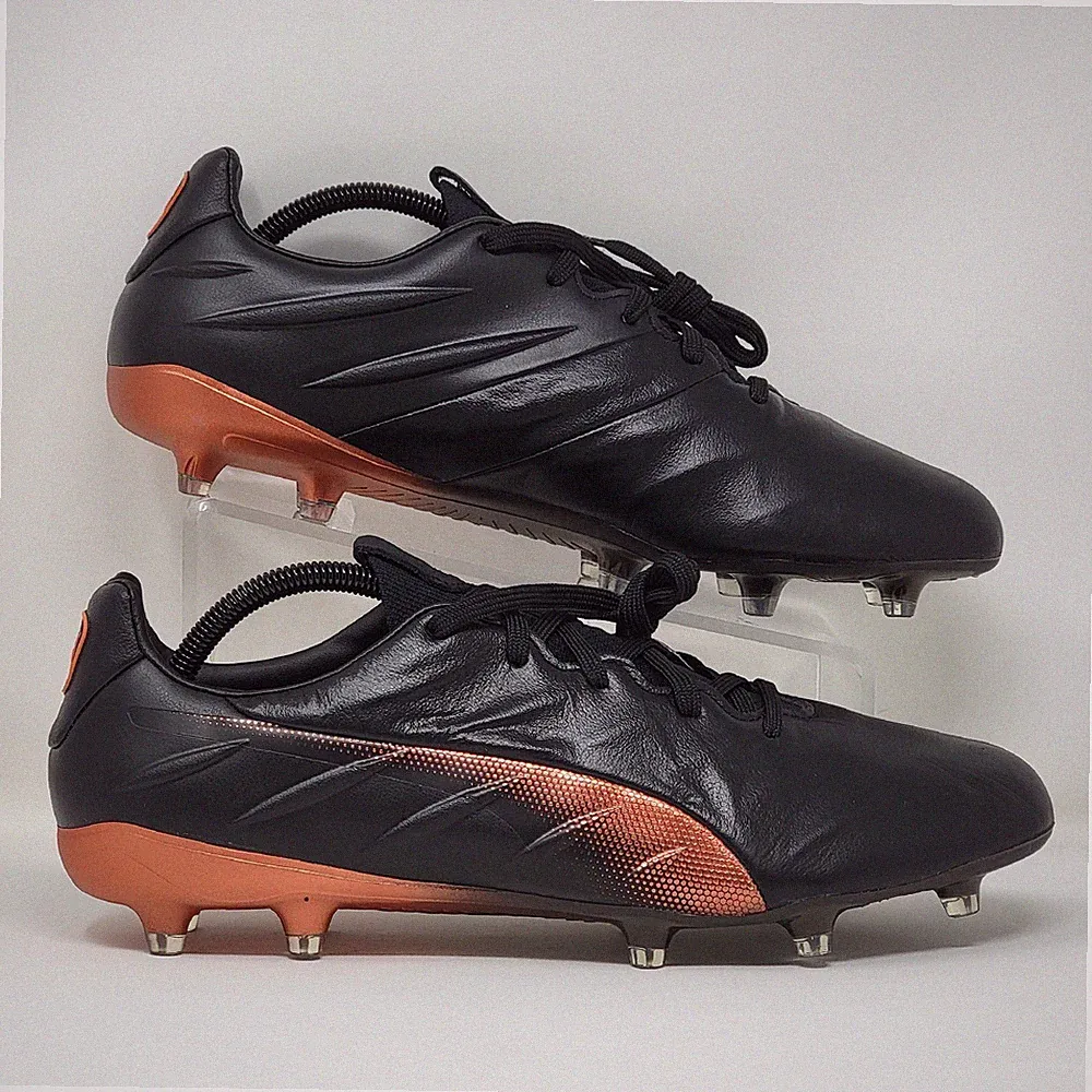 Puma King Platinum 21 FG AG Mens Size 7 Black Soccer Cleats Style 106478-04 New