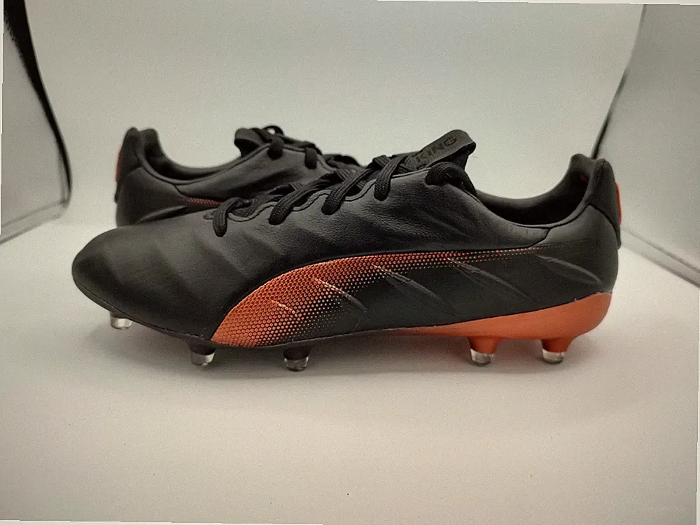 Puma King Platinum 21 FG AG Size 8 Black Soccer Cleats Men’s 106478-04