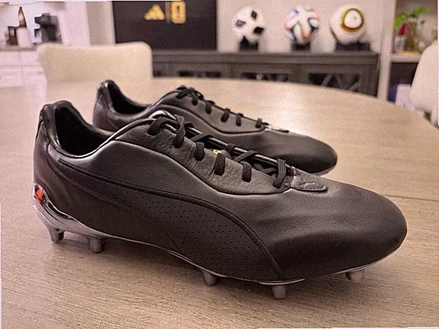 Puma King Platinum Pantera Negra FG/AG Soccer Cleats Black US Size 9.5