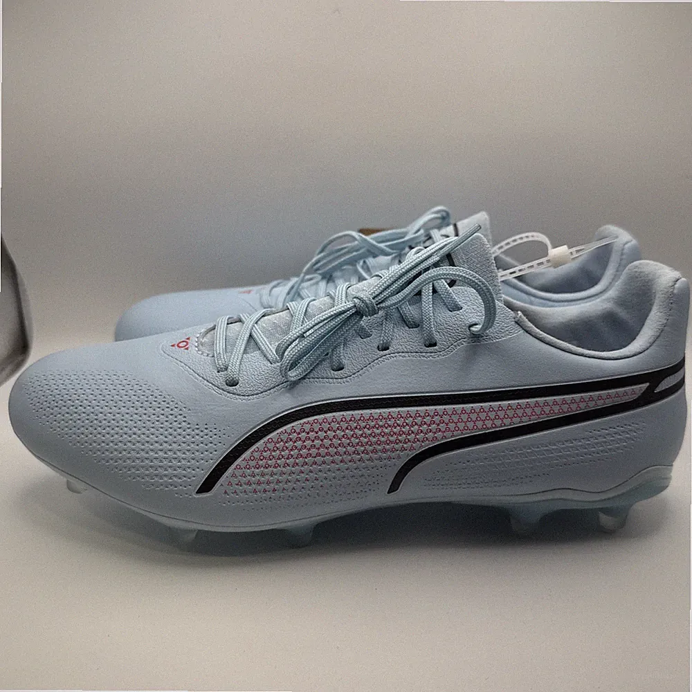 Puma King Pro FG/AG Sky Blue Soccer Cleats SZ:8