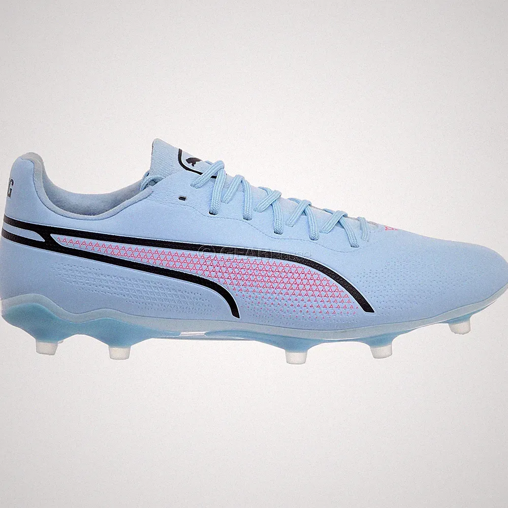 PUMA King Pro FG/AG Womens Soccer Cleats, Light Sky Blue, Size 7.5