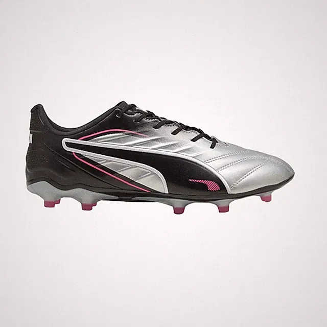 PUMA King Pro Soccer Cleats Mens Silver Sneakers Athletic Shoes 10830802