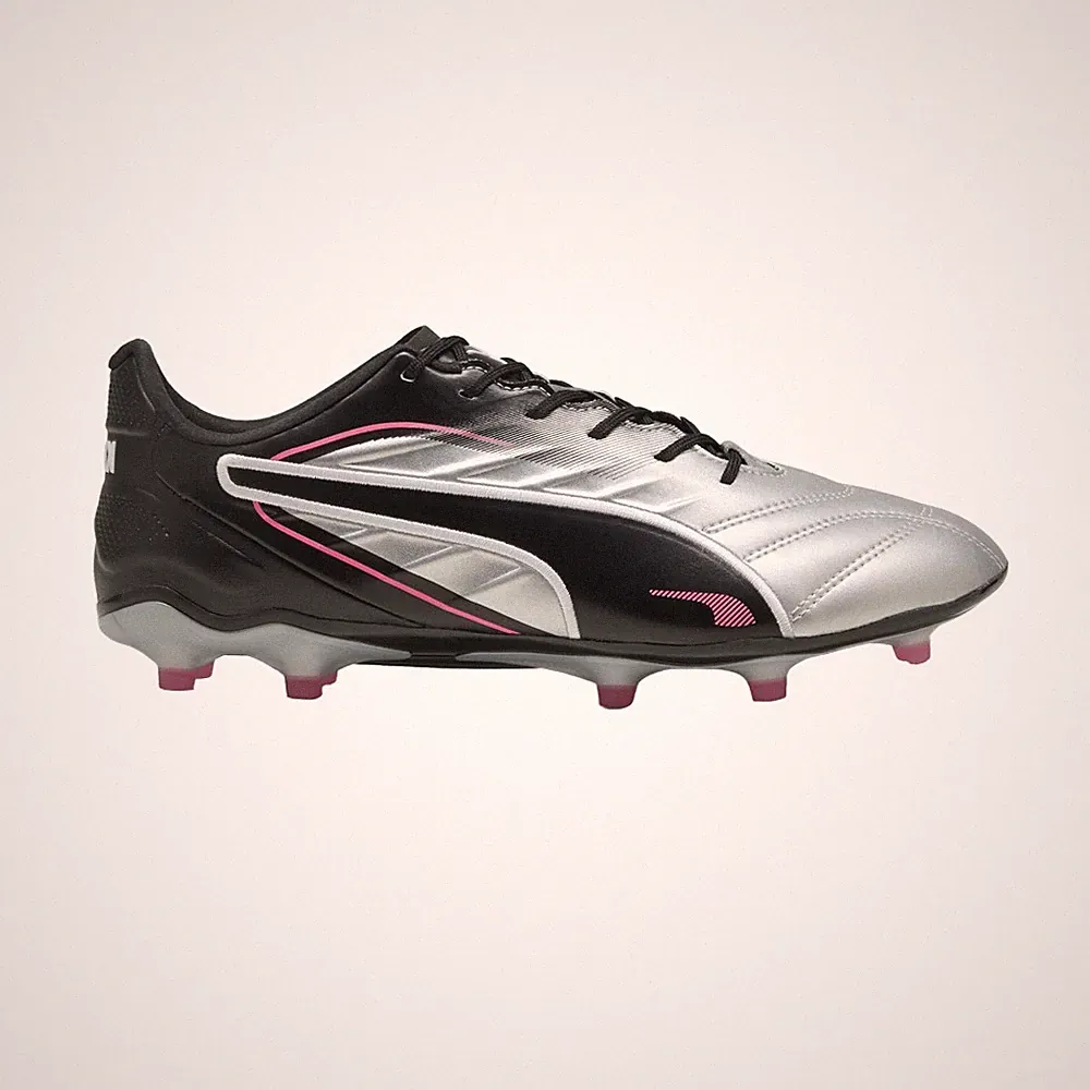 PUMA King Pro Soccer Cleats Mens Silver Sneakers Athletic Shoes 10830802