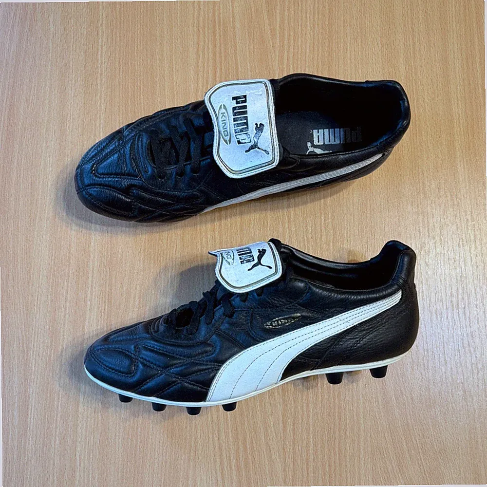Puma King Top DI FG Vintage Kangaroo Leather Football Boots Soccer Cleats US 10