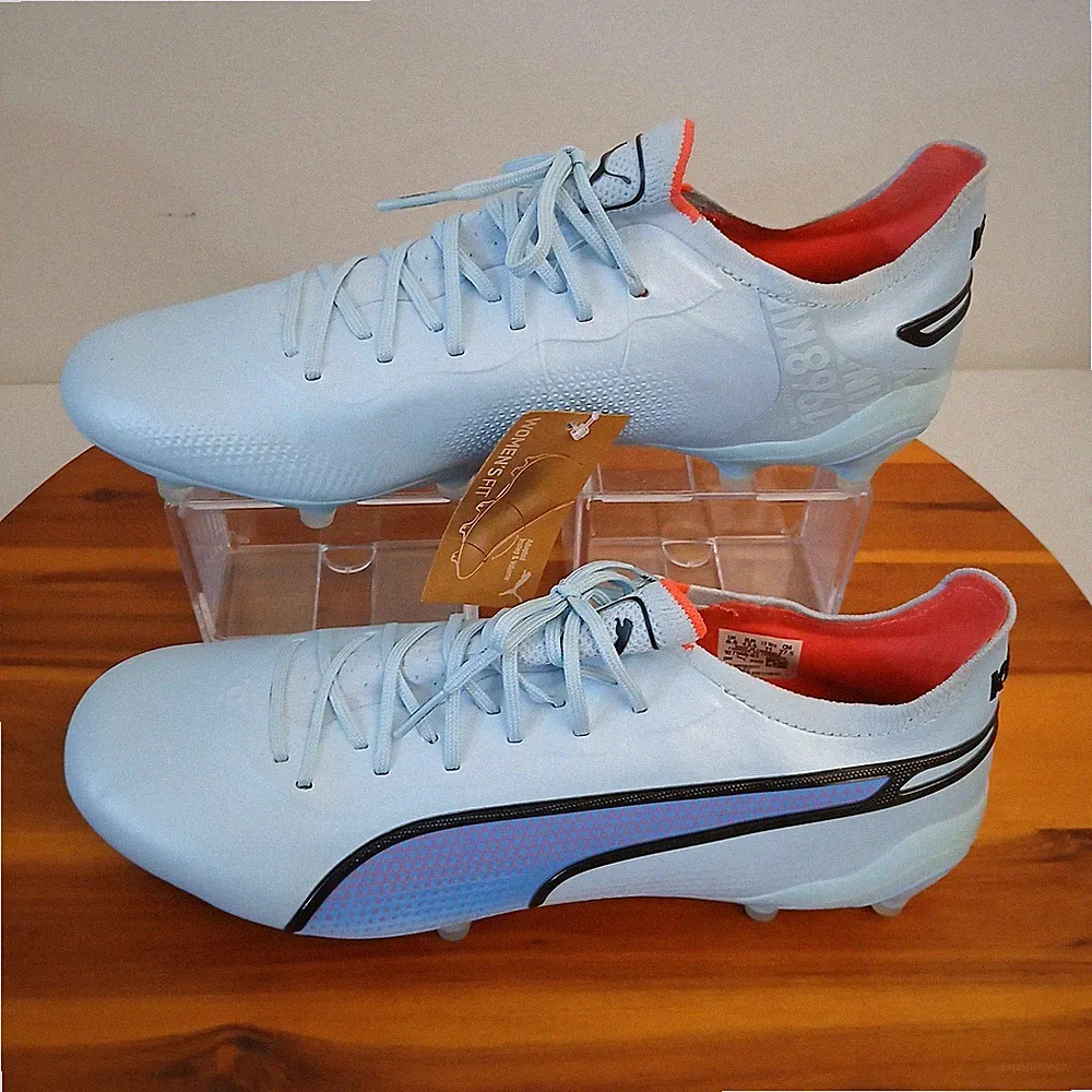 Puma King Ultimate FG/AG Womens 11 Soccer Cleats Boots Shoes Blue 107565-01
