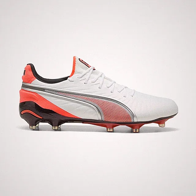 PUMA King Ultimate Firm GroundArtificial Ground Soccer Cleats Mens White Sneaker