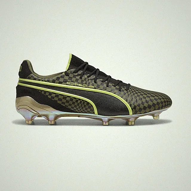 PUMA King Ultimate Porsche Soccer Cleats Mens Black Sneakers Athletic Shoes 1084