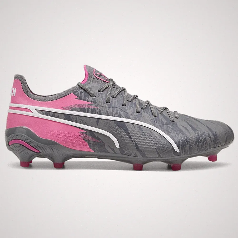 PUMA King Ultimate Rush Firm GroundArtificial Ground Soccer Cleats Mens Grey, Pi