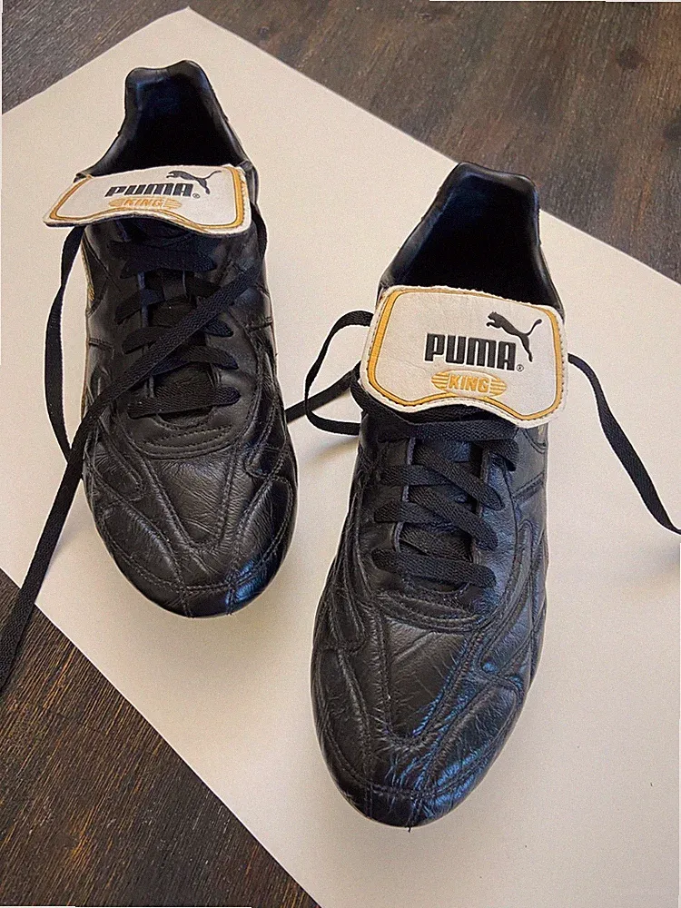 Puma King Vintage Soccer Football Cleats Mens US 13 Black
