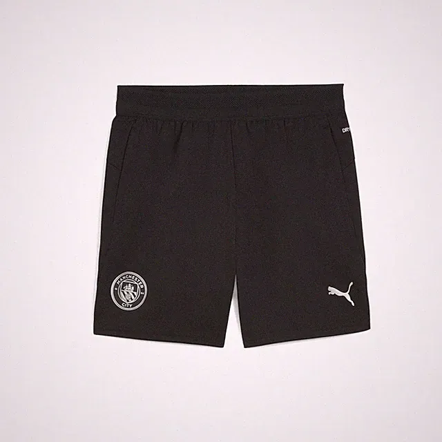 PUMA Manchester City Soccer Shorts Youth Boys Size L Casual Athletic Bottoms 78