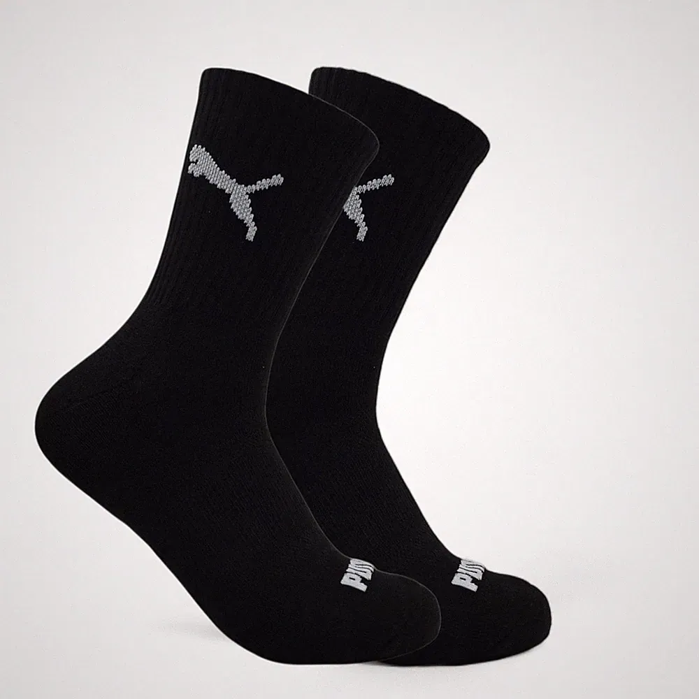 Puma Men's Quarter High Mid High Athletic Socks 6 Pairs