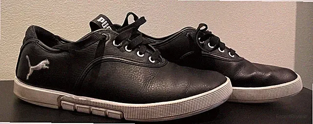 Puma Men’s Size 9.5 Funist Lo NM Black Leather Sneakers Vintage Y2K