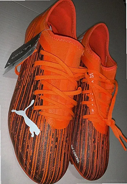 Puma Men's Ultra 3.1 Firm/Artificial Ground Orange Soccer Cleats 106086