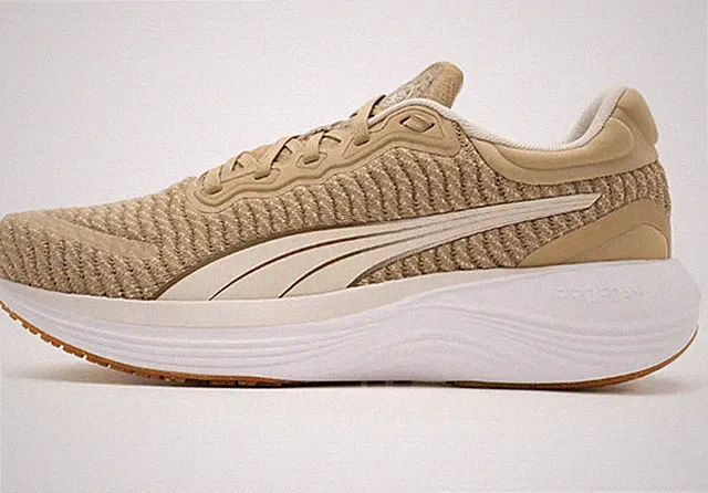 PUMA Men Scend Pro Better Knit Shoes Beige Athletic Sneakers Boot Shoe 37954602
